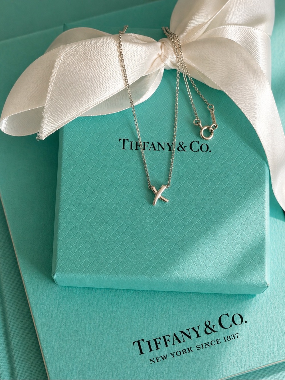 Authentic Tiffany & Co Paloma Picasso Mini ‘X’ Necklace